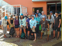 In the Courtyard of the Hotel Blue Marlin
