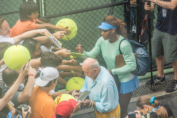 Serena and Bud Collins