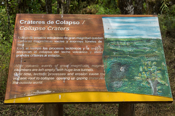 Collapsed Craters sign