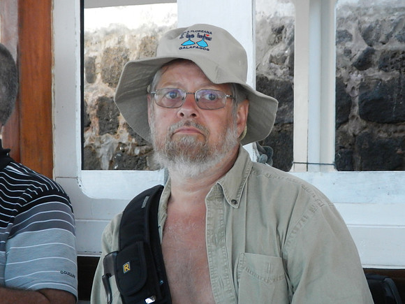 On the ferry between Santa Cruz and Baltra